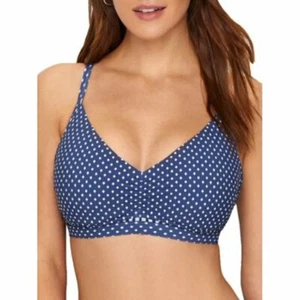 Seafolly BLUE OPAL Beach Belle C Cup Bikini Swim Top, US 6, UK 10 - Picture 1 of 4