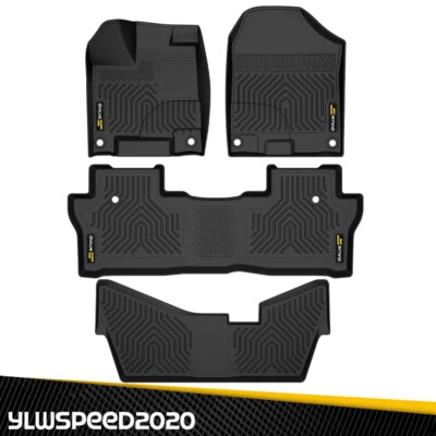 Floor Mats Fit For 2016-2022 Honda Pilot TPE All Weather Waterproof 3D Liners Foto 1 de 4