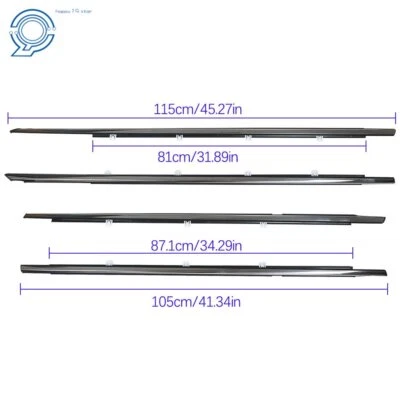 Fit For Honda Accord 08-12 Weather Strip Outside Window Moulding Trim Seal Belt Foto 1 de 4