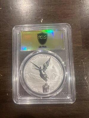 2024 Mexico 1 Onza Silver Reverse Proof Libertad PCGS ULTRA GOLD PR70. 1 OF 10 - Image 1 of 2