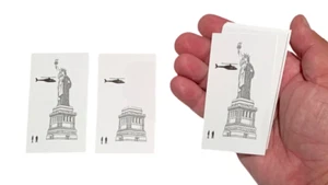 VANISHING STATUE OF LIBERTY Signed Card Illusion Magic Trick Close Up Packet Set - Picture 1 of 11