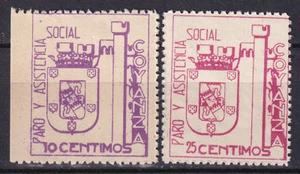 SCW local labels Coyanza (Leon) Edifil 1/2 PARO Y ASISTENCIA SOCIAL - Picture 1 of 2