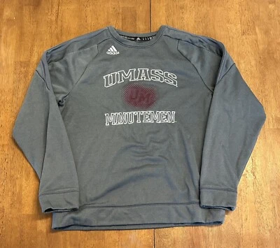 University of Massachusetts UMASS Minutemen Adidas Sweatshirt Medium - Image 1 of 4
