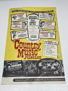 Grand Ole Opry Country Musik Jubiläum Original Film Pressemappe Poster 1953 JD - Bild 1 von 12