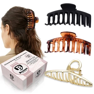 Hair Clips For Women Girls Large Hair Claw Clamps Hair Claws Hair Accessories UK - Picture 1 of 9