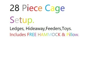 28 jaulas PEICE configuradas, para chinchillas, ratas Degu. animales pequeños  Foto 1 de 4