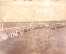.RARE c1880 - 1900 Large Panoramic Photo Eagle Farm Racecourse. Brisbane QTC
