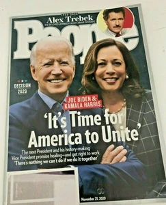 PEOPLE Magazine JOE BIDEN Kamala Harris ALEX TREBEK Decision 2020 Nov 23 2020 - Picture 1 of 3