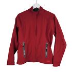 OUTDOOR RESEARCH Jacket Womens Medium Red Soft Shell Fleece Lined Rain Wind OR