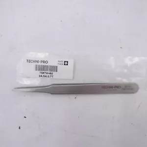 4.7" Techni-Pro Round High Precision Tweezers, 2A, Anti-Acid, Anti-Magnetic, SS - Picture 1 of 2