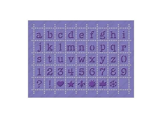 Cuttlebug Stanz- und Embos.schablone plus postage alphabet 12,7X17,8cm - Bild 1 von 2