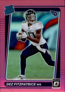 2021 Panini Donruss Rated Optic Holo Pink Preview Dez Fitzpatrick Rookie RC - Bild 1 von 2