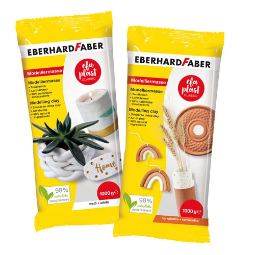 EBERHARDFABER Eberhard Faber EFA Plast classic, 1000g, Einzelfarben nach Wahl - Modelliermasse