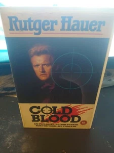 COLD BLOOD - BIG BOX EX RENTAL VHS - RUTGER HAUER - Picture 1 of 6
