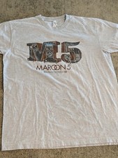 Xl Gray Maroon 5 In Stereo Concert Tour Shirt! Adam Levine
