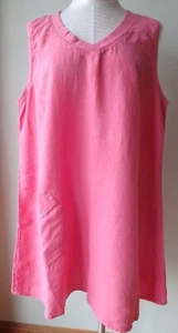 FLAX  Designs  Tunic   L    NWT  Live In Tunic  BUBBLEGUM - Picture 1 of 8