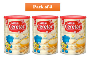 3 x NESTLE Cerelac Wheat Infant Cereal With Milk Baby Food -  6  Months 1kg