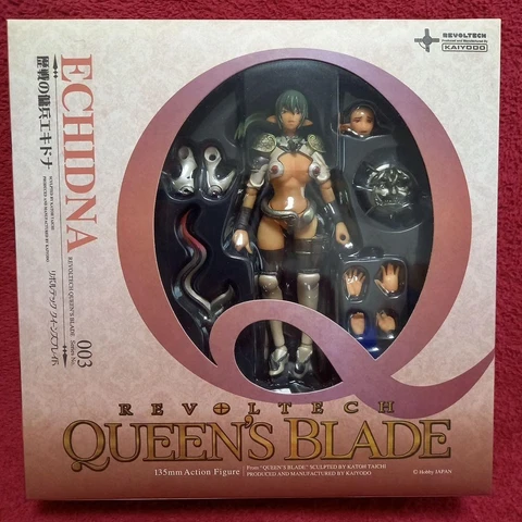 Queen's Blade No.003 Veteran Mercenary Echidna Revoltech Figure From Japan Used Cover