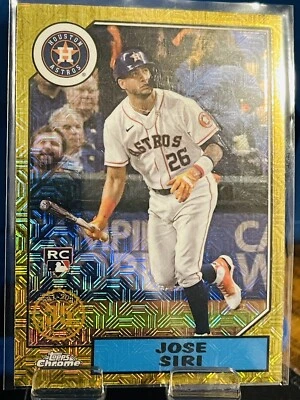 2022 Series 2 1987 Topps Chrome Silver Pack Mojo Jose Siri #T87C2-86 Rookie RC - Image 1 of 2