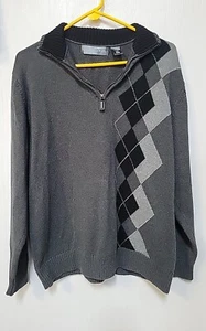 Oscar De La Renta Quarter Zip Pullover Sweater Mens Size Large  - Picture 1 of 5