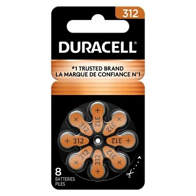 Baterías para audífonos Duracell tamaño 312 - nuevas exp-2028 (32 - 240 baterías) Foto 1 de 3