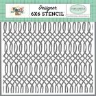 Carta Bella GARDEN GEOMETRIC Designer 6x6 Stencil Template 'Flower Market'