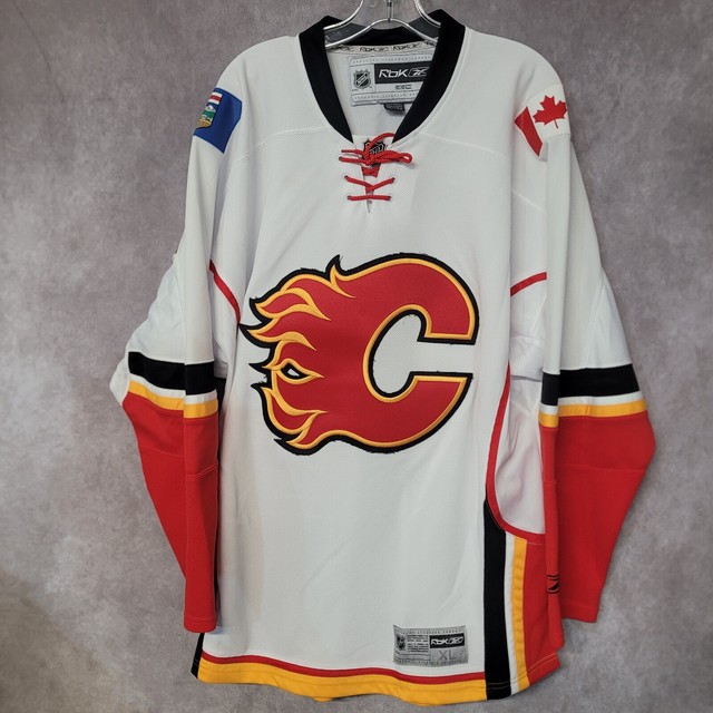 BRAND NEW TAGS CALGARY FLAMES 4-7T TODDLER/BOY NHL LICENSED REEBOK 3rd  JERSEY