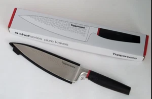 Cuchillo y funda para tallar PURO serie Chef Tupperware de acero inoxidable nuevos en caja - Imagen 1 de 2