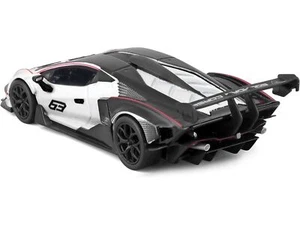 Lamborghini Essenza SCV12 #63 White and Black "Squadra Corse" "Race" Series 1/24 - Picture 1 of 3