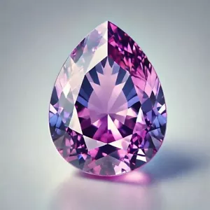 8 Ct Natural Bi-Color Changing Sapphire Certified Loose Gemstone Pear Cut - Picture 1 of 3