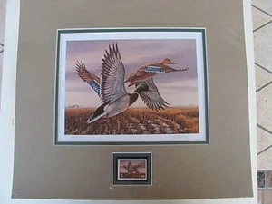 SD-7  1989  South Dakota   State Duck Print  Double Matted w/stamp  #SD7MA0 DSS - Picture 1 of 2