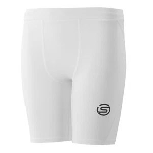 SKINS Compression Series-1 Youth Half Tights Shorts - White - Picture 1 of 3