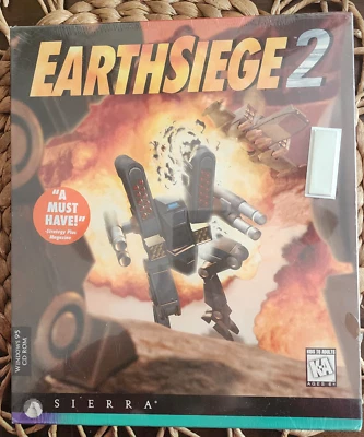 Earthsiege 2 (PC CD) New US Retail Store Big Box Edition Sealed As Shown - Image 1 of 4