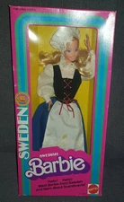 1982 Swedish Barbie MIB
                  aus USA DOW Dolls of the World Superstar Barbie Ãra