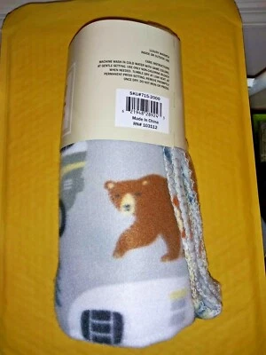  Gray Camping RV / Bears Theme Polar Blanket 50"x 60" by Manhattan Heights - Image 1 of 4
