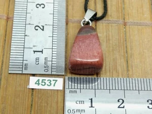 Pendentif JASPE ARC EN CIEL + cordon reglable lithotherapie reiki rainbow quartz - Picture 1 of 2