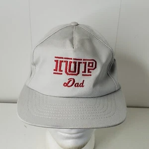 VTG IUP Dad Embroidered Hat Snapback Cap Indiana University of Pennsylvania Logo - Picture 1 of 10