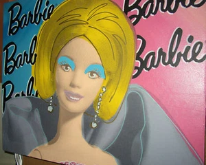 Steve Kaufman - Canvas - Rare - Barbie - Silkscreen - Limited - SIGNED - Oil  - Picture 1 of 3