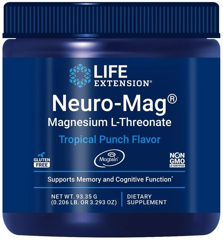 Life Extension Neuro-Mag магний L-треонат 93,35 г (0,206 фунта или порошок) - Изображение 1 из 1