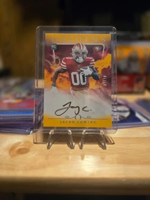 jacob cowing rookie autograph numbered 09/10 2025 football card - Image 1 of 4