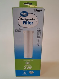 Great Value GE XWF Refrigerator Replacement Filter 6 Months Life Model GVF034 - Picture 1 of 5