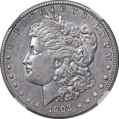 1903-S Morgan Silver Dollar NGC AU Details Key Date Great Eye Appeal - Image 1 of 4