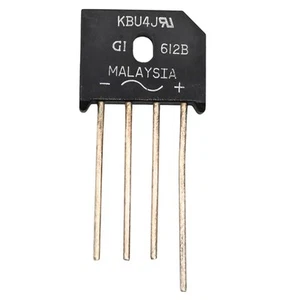 4x KBU4J Bridge Rectifier 600V 4A General Instruments Inline Leads - Picture 1 of 2