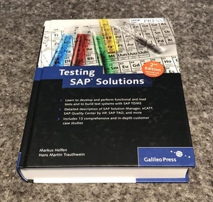 TESTING SAP SOLUTIONS By Markus Helfen & Hans Martin Trauthwein - Hardcover - Picture 1 of 4