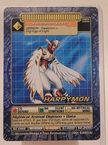 2002 BANDAI DIGIMON HARPYMON CARD # BO-189 - Picture 1 of 2