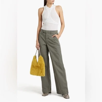 SLVRLAKE Evie хлопок саржи широкие брюки новый с Ярлыками Sz 27 - Изображение 1 из 4