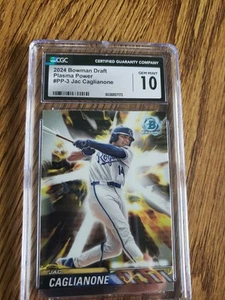 2024 Bowman Chrome Draft Plasma Power #PP3 Jac Caglianone CGC Gem Mint 10 Pop 30 - Picture 1 of 2