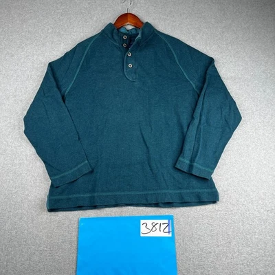 Tommy Bahama Grande Verde Espiga 1/4 Botones Sudadera Pullover Para Hombres Foto 1 de 4