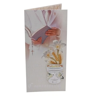 Carteira de dinheiro cartão presente Sagrada Comunhão - Menino C27753 - Imagem 1 de 3