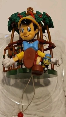 Vintage Disney Pinocchio & Jiminy Cricket Ornament No Box - Image 1 of 4